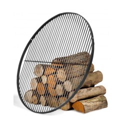 Grill na trójnogu 200 cm - ruszt stal naturalna 60 cm + kołowrotek