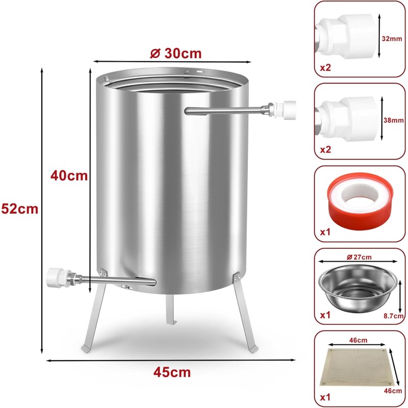 Kociołek do Ogrzewania Basenu i Balii  [HAGENATUREN]