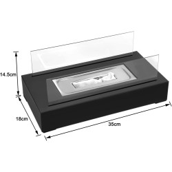 Elegancki i Nowoczesny Kominek Stołowy na Bioetanol 35x18 cm HAGENATUREN