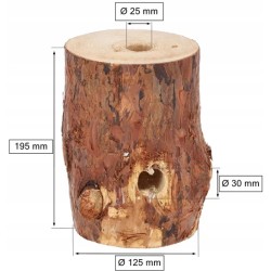 Ekologiczna Świeca Ogrodowa w Formie Pniaka - Idealna na Ognisko