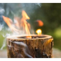 Ekologiczna Świeca Ogrodowa w Formie Pniaka - Idealna na Ognisko