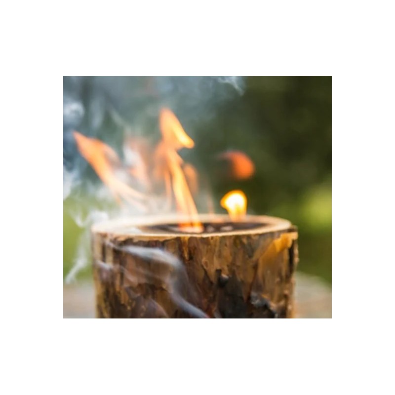 Ekologiczna Świeca Ogrodowa w Formie Pniaka - Idealna na Ognisko