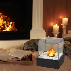 Elegancki i Nowoczesny Kominek Stołowy na Bioetanol 21x25 cm HAGENATUREN